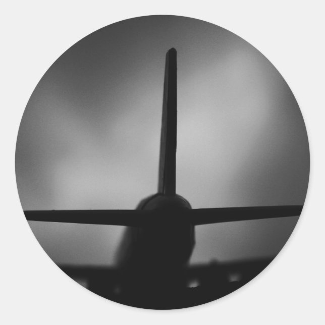 Sticker Rond Avion (Devant)