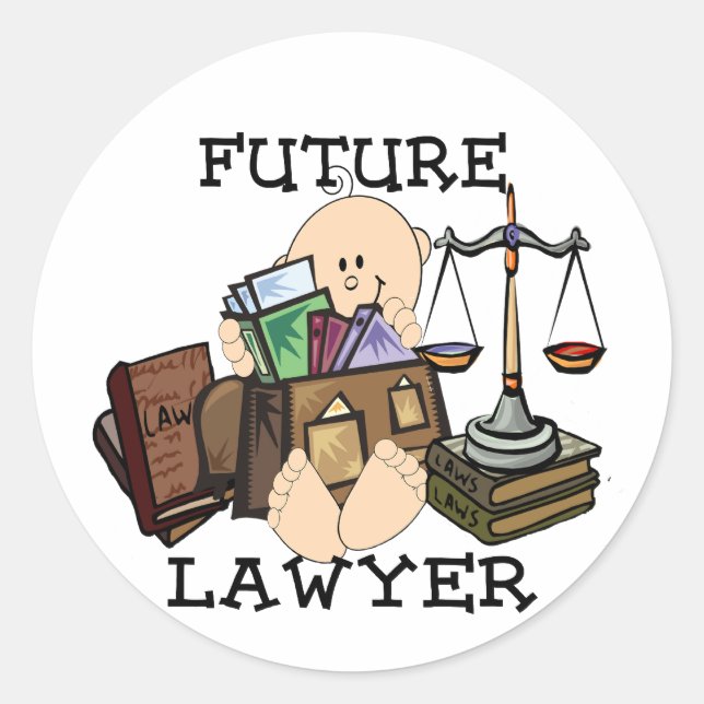 Sticker Rond Avocat (Devant)