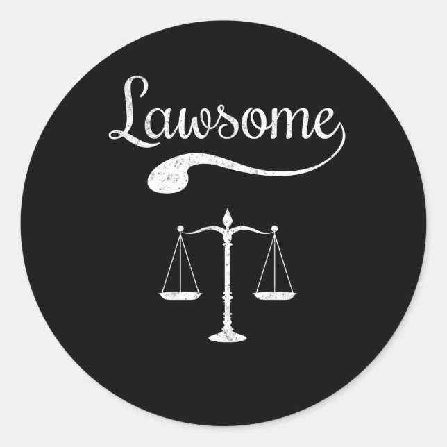 Sticker Rond Avocat Avocat Faculté de Droit Juridique (Devant)