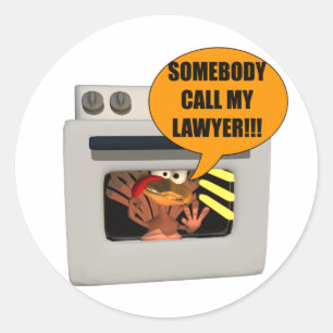Sticker Rond Avocat du besoin de la Turquie