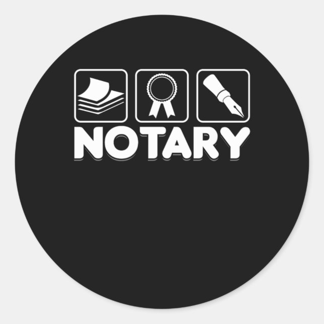 Sticker Rond Avocat du procureur du notaire Agence publique du  (Devant)