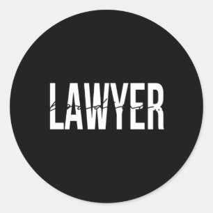 Sticker Rond Avocat En Cours Avocat Chargement Du Procureur