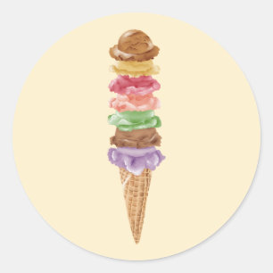Sticker Rond Avoir Un Anniversaire Sucré