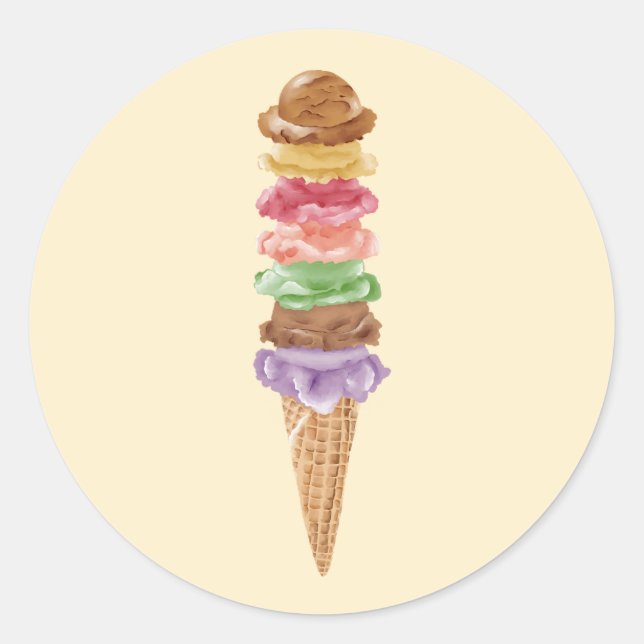 Sticker Rond Avoir Un Anniversaire Sucré (Devant)