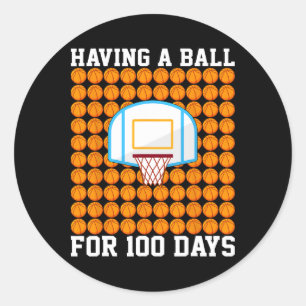 Sticker Rond Avoir Un Bal Pour 100 Jours École Bysketbyll 100e
