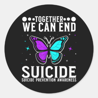 Sticker Rond Awareness Support Prevention Awareness Women