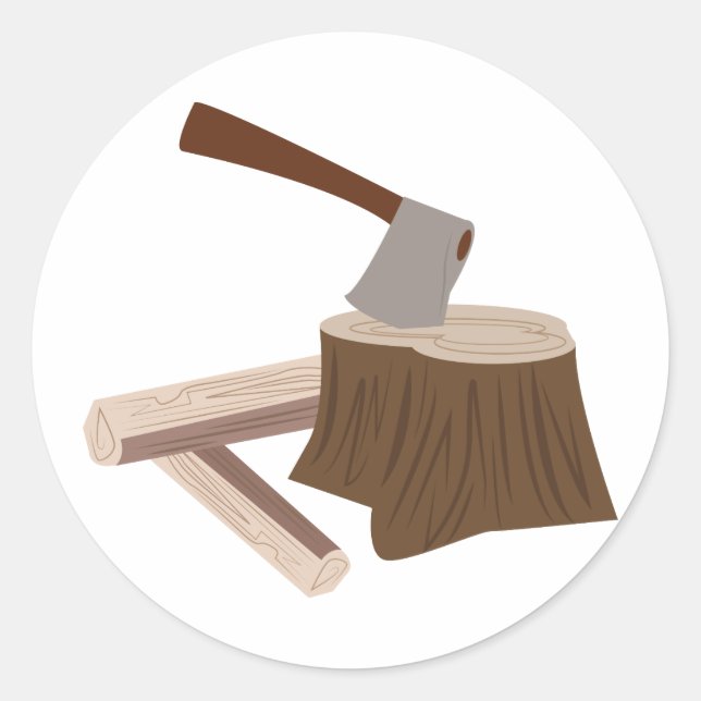 Sticker Rond Axe Dans Le Volet (Devant)