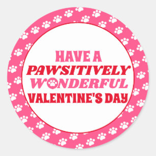 Sticker Rond Ayez une Saint-Valentin merveilleuse de façon péjo