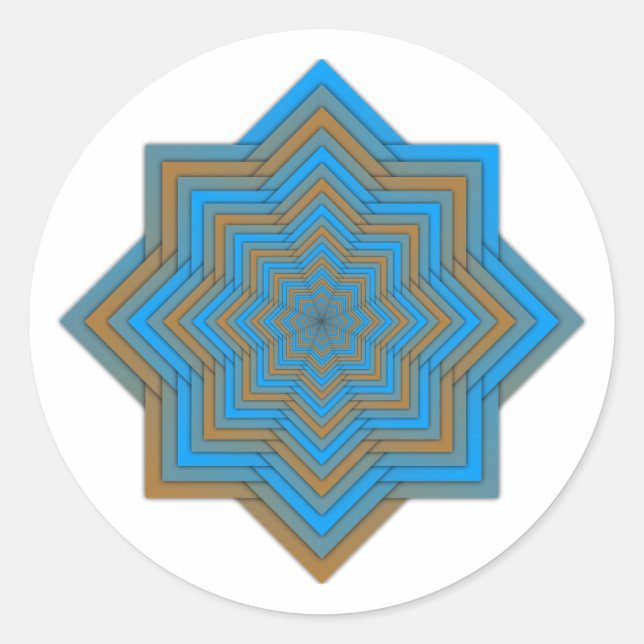 Sticker Rond Azur et Étoile de l'Ember (Devant)