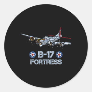 Sticker Rond B-17 Bombe Forteresse Volante