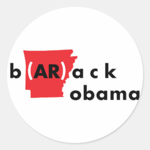 Sticker Rond b (AR) ACK obama