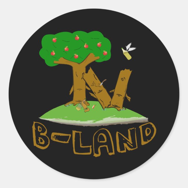 Sticker Rond B-Land STICKAZ (Devant)