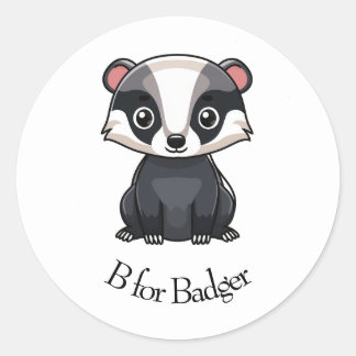 Sticker Rond B pour Badger