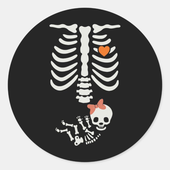 Sticker Rond Ba3 Costume d'Halloween (Devant)