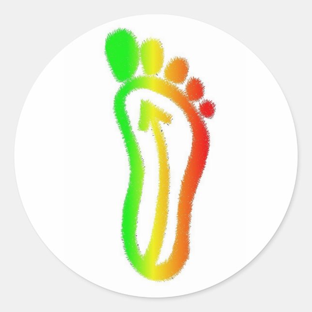 Sticker Rond babinskifootrasta (Devant)