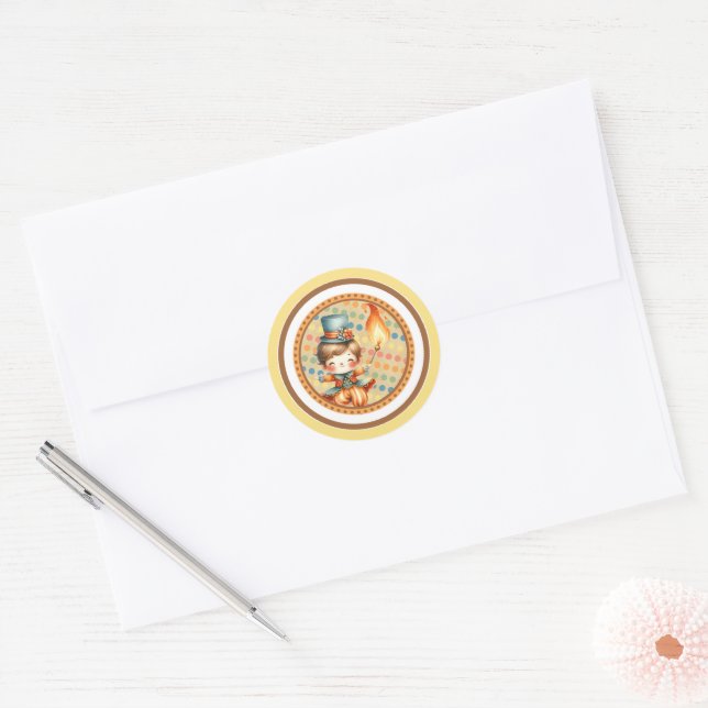 Sticker Rond Baby Circus (Enveloppe)