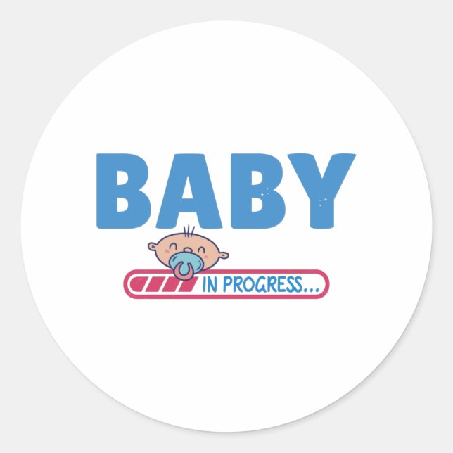 Sticker Rond Baby in progress (Devant)