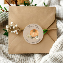 Baby shower Citrouille Et Feuille D'Automne