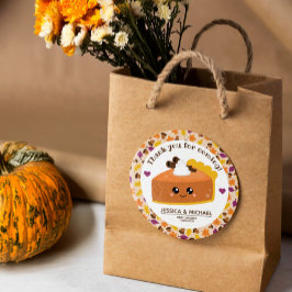 Sticker Rond Baby shower d'automne Cutie Pie