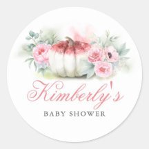 Baby shower d'automne rose Parties scintillant or