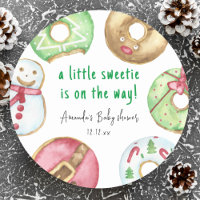 Baby shower de biscuits et beignets de Noël