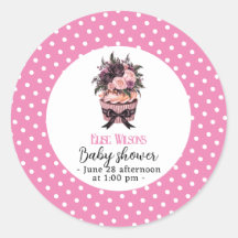 Baby shower de cupcake à aquarelle moderne