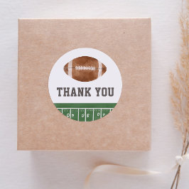 Sticker Rond Baby shower de football
