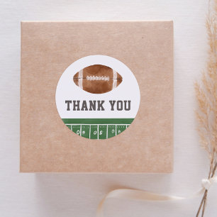 Sticker Rond Baby shower de football