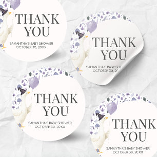 Sticker Rond Baby Shower de Petit Oie Rigolote