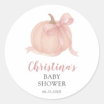 Baby shower de petite Citrouille automnale fille