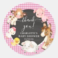 Baby shower des animaux de ferme