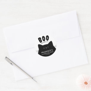 Sticker Rond Baby shower d'Halloween de Little Boo