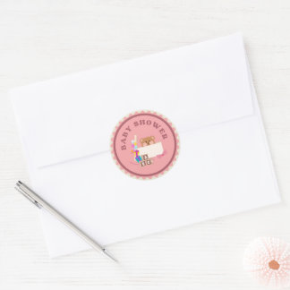 Sticker Rond Baby Shower Diseño, Pegatina/Stickers