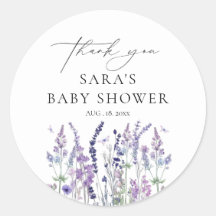 Baby-Shower Fleur Sauvage Aquarelle Florale