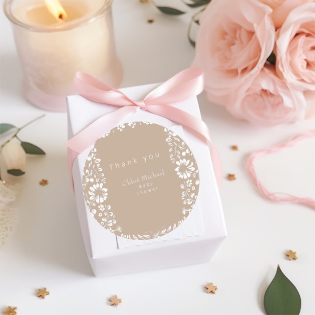 Sticker Rond Baby shower Talavera (Créateur téléchargé)