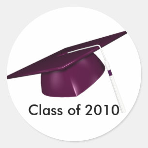 Sticker Rond Bac de graduation personnalisée KRW