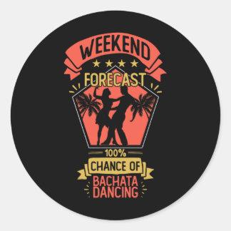 Sticker Rond Bachata Danser Dominicaine Bachatero Latin Music B