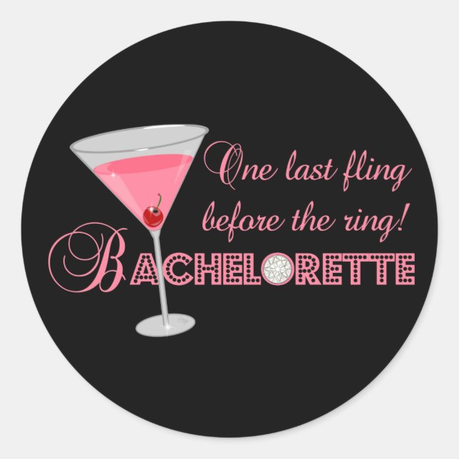 Sticker Rond Bachelorette (Devant)