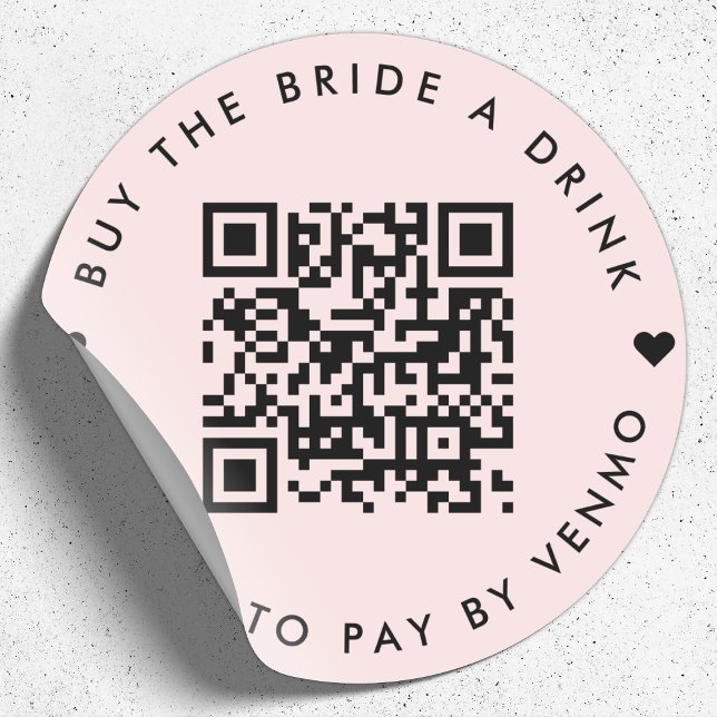 Sticker Rond Bachelorette Acheter La Mariée Un Verre | Rose de  (Créateur téléchargé)