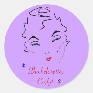 Sticker Rond Bachelorette Bash