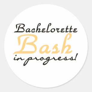 Sticker Rond Bachelorette jaune