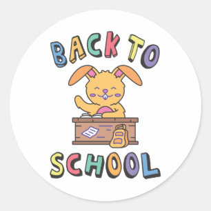 Sticker Rond Back to school