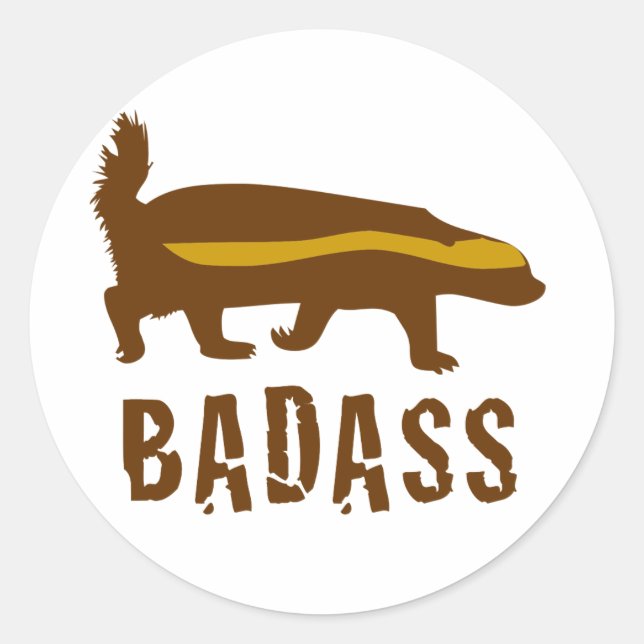 Sticker Rond badass (Devant)