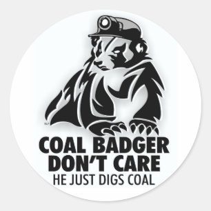 STICKER ROND BADER DU CHARBON