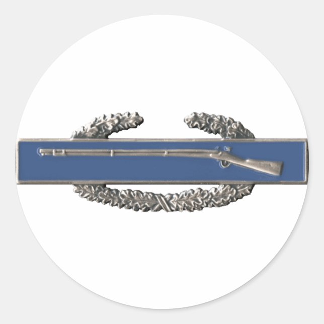 Sticker Rond Badge de l'infanterie de combat (Devant)