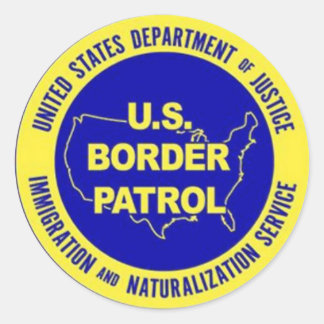 Sticker Rond Badge de patrouille frontalière des États-Unis