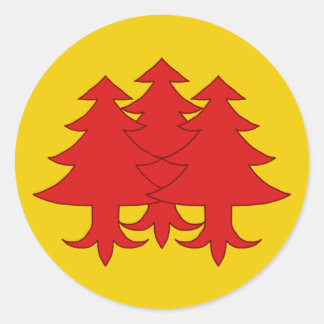 Sticker Rond Badge Populace du Royaume de Drachenwald