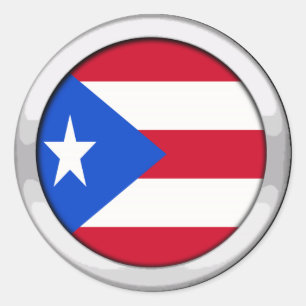 Sticker Rond Badge Porto Rico