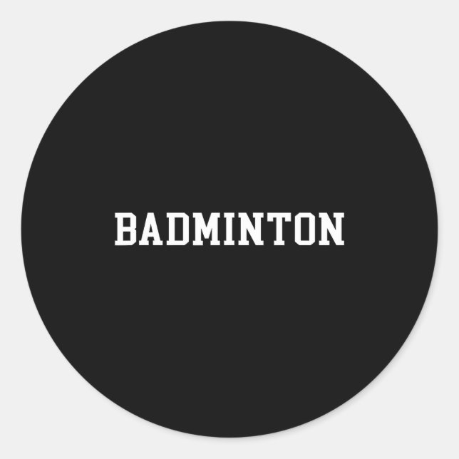 Sticker Rond Badminton _1  (Devant)