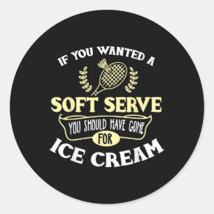 Sticker Rond Badminton Shirt Joke Soft Sert Citation Badminton 
